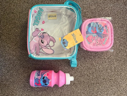 Disney Stitch Angel Kids Lunch Bag Set