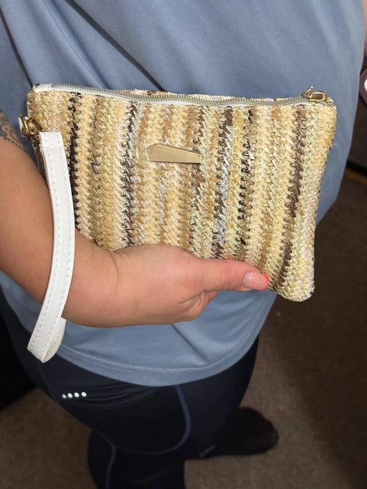 Summer Straw Clutch Bag