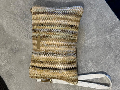 Summer Straw Clutch Bag