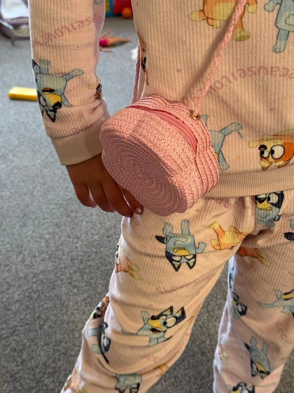 Kids Mini Summer Straw Style Bag