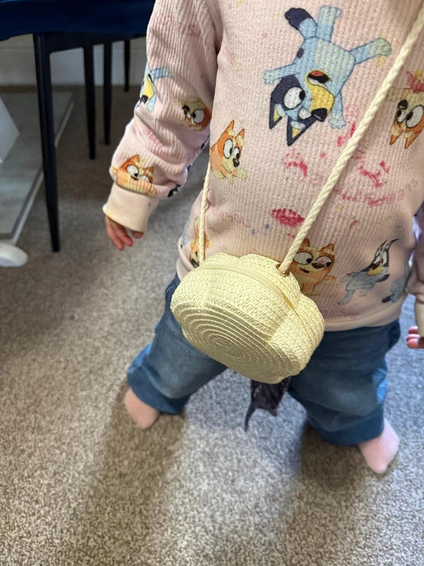 Kids Mini Summer Straw Style Bag