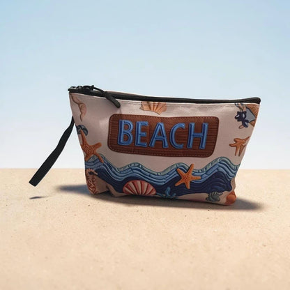 Beach Makeup Bag, Cosmetic Pouch